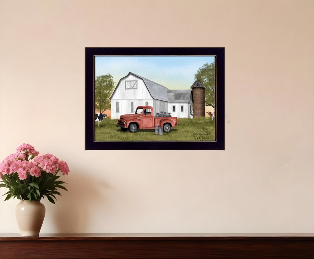 YAll Need Milk 3 Black Framed Print Wall Art