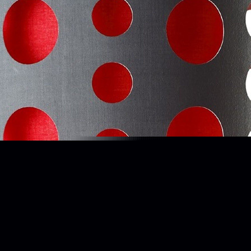 33" Gray and Red Mod Dot Novelty Table Lamp