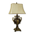 31" Gold Bedside Lamp With Bell Shade