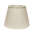 White Linen Pleated Empire Lamp Shade