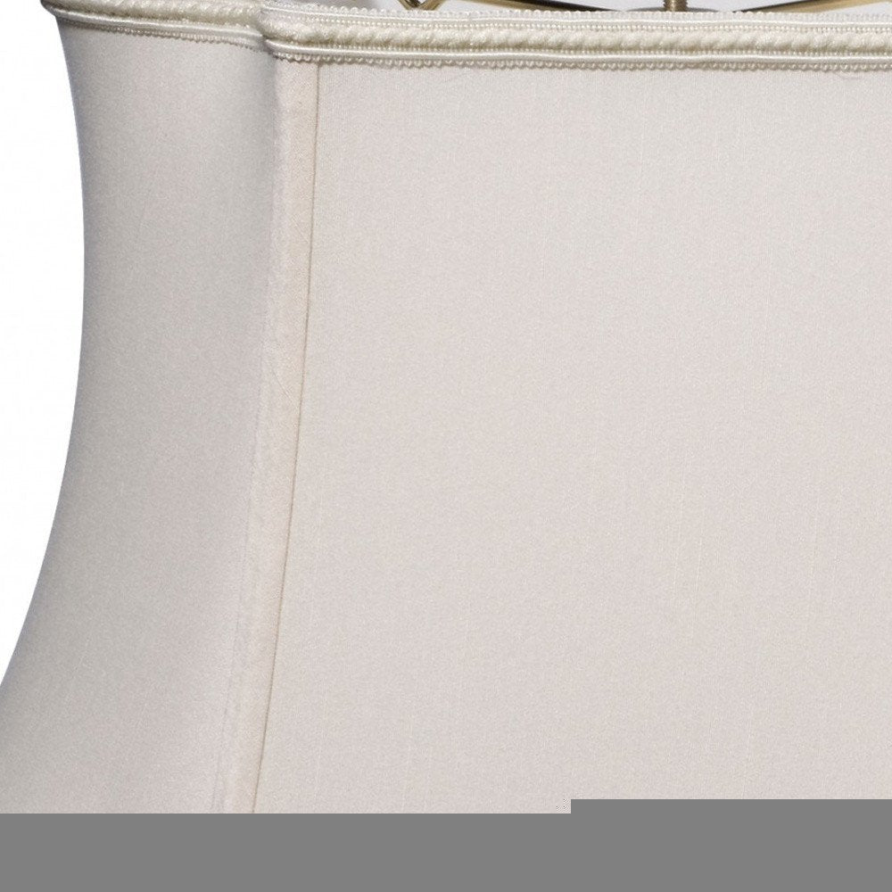 14" Cream Premium Oblong Shantung Lampshade