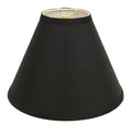 Black Shantung Silk Cone Lamp Shade