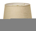 16" Light Wheat Rounded Empire Slanted Linen Lampshade
