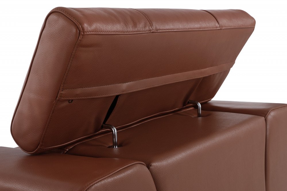 89" Black Italian Leather Sofa With Silver Legs