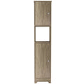 16" Natural Wood Accent Cabinet With Two Doors