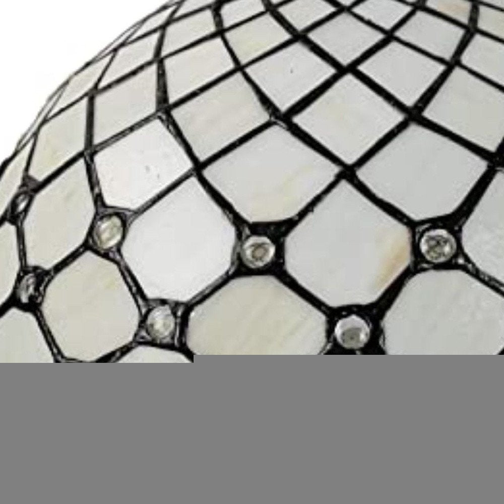 Black And White Unique Statement Glass Dimmable Chandelier With Black And White Shades