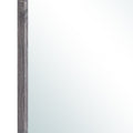 35" Dark Gray Wood Framed Accent Mirror