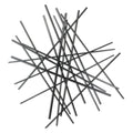 35" X 34" Black Metal Abstract Hanging Dimensional Sculpture