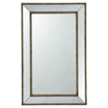 43" Silver Wood Framed Accent Mirror