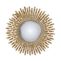 27" Gold Sunburst Iron Framed Accent Mirror