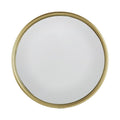 15" Gold Round Iron Textured Framed Accent Mirror