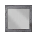 38" Square Wood Framed Mounted Dresser Mirror