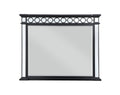 42" Gunmetal Wood Framed Mounted Dresser Mirror