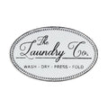 14" X 22" White And Dark Gray The Laundry Co Metal Oval Wall Decor