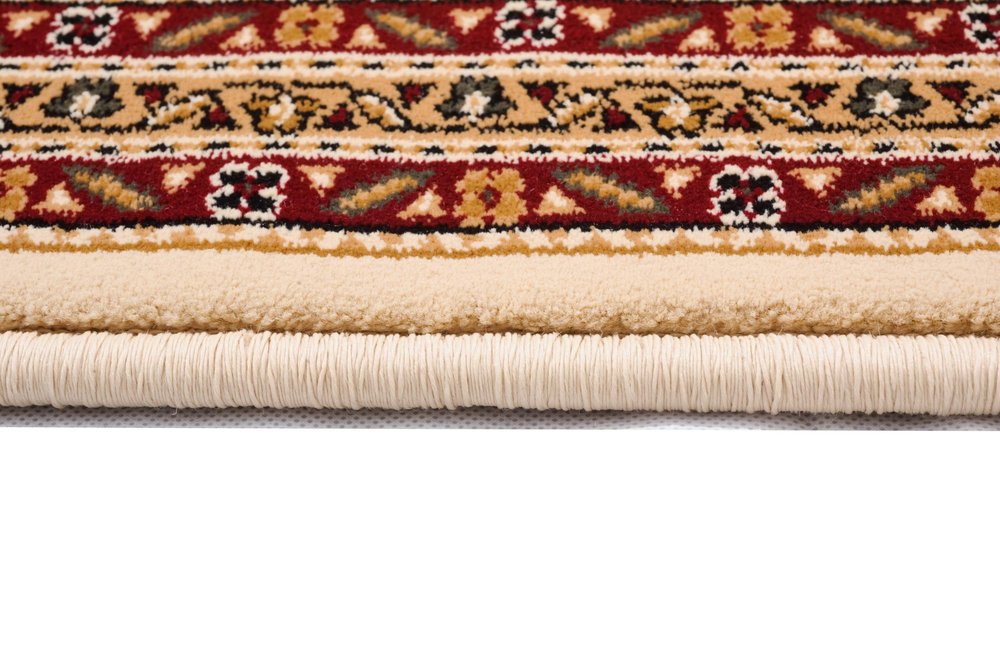 10' Beige And Ivory Oriental Runner Rug