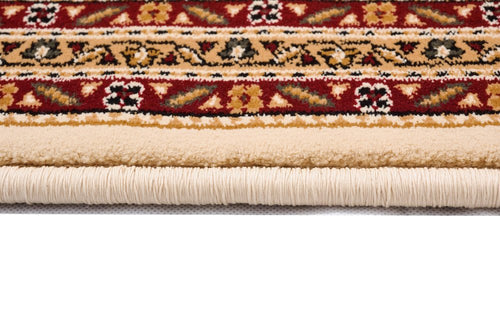 10' Beige And Ivory Oriental Runner Rug