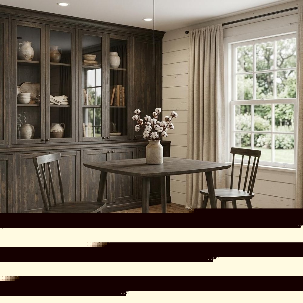 36" Brown Square Solid Wood And Metal Dining Table