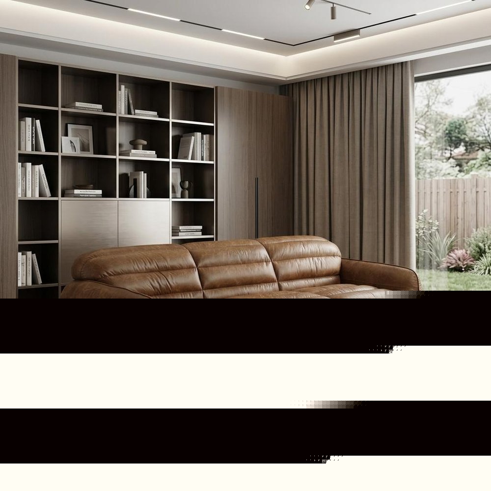 95" Dark Brown Top Grain Leather Sofa With Black Legs