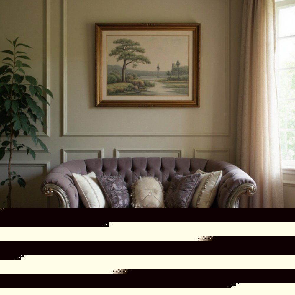 76" Purple And Platinum Velvet Loveseat and Toss Pillows