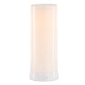 8" White Flameless Designer Candle
