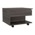 Set of Two Espresso and Black Wood Wheel Furniture Set