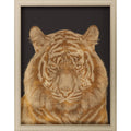Wild Tiger Portrait Gold Framed Print Wall Art