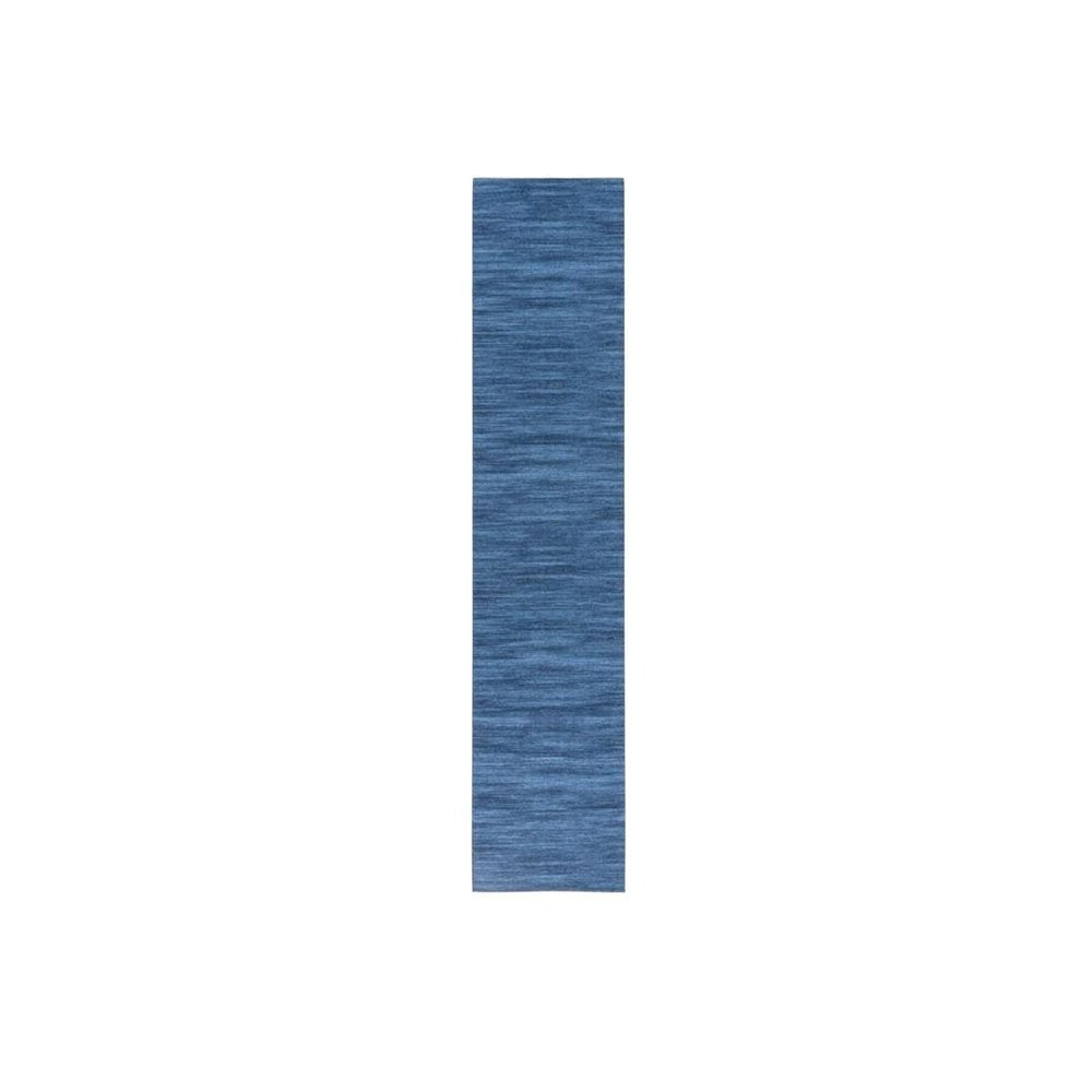 10' Blue Abstract Washable Runner Rug