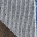 10' Blue Abstract Washable Runner Rug