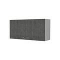 39" White Wood Wall mounted Accent Cabinet