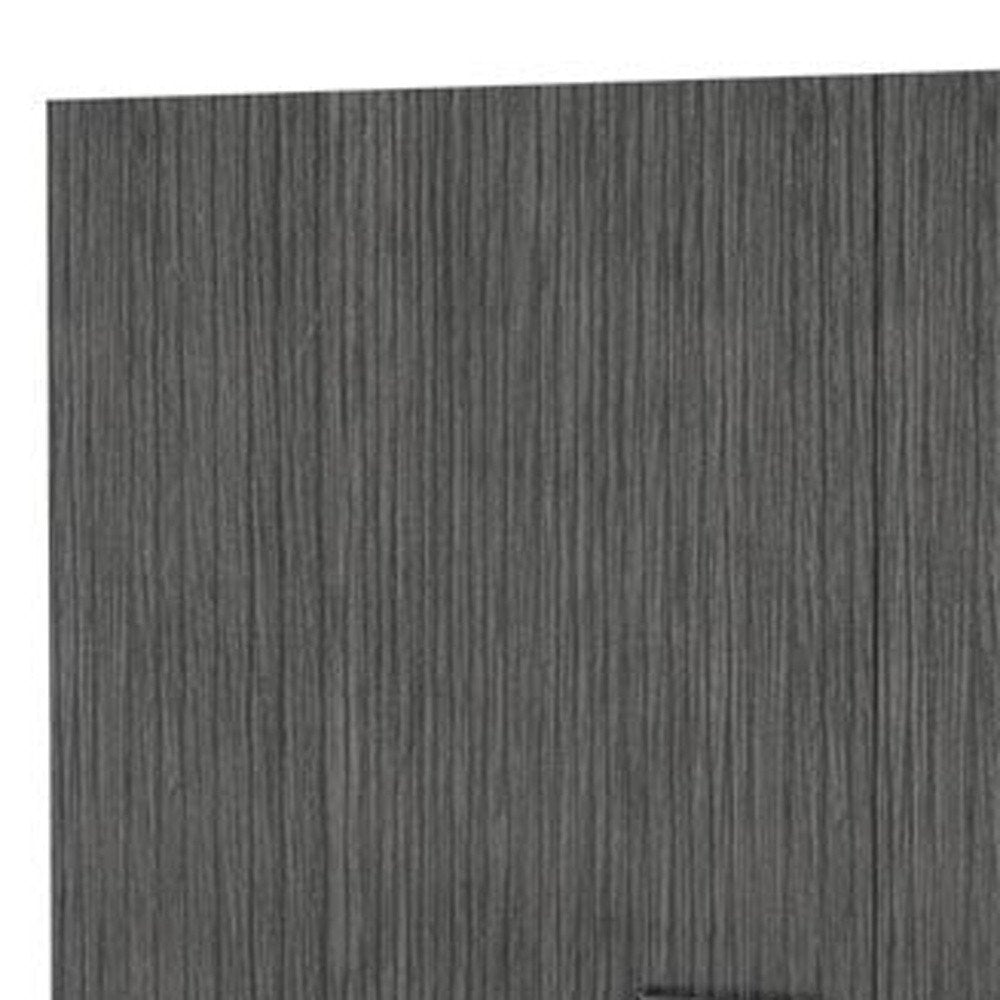 39" White Wood Wall mounted Accent Cabinet