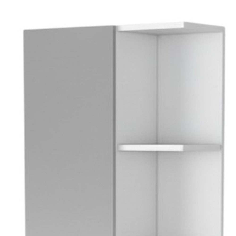 62" White Wood Accent Cabinet With Single Door