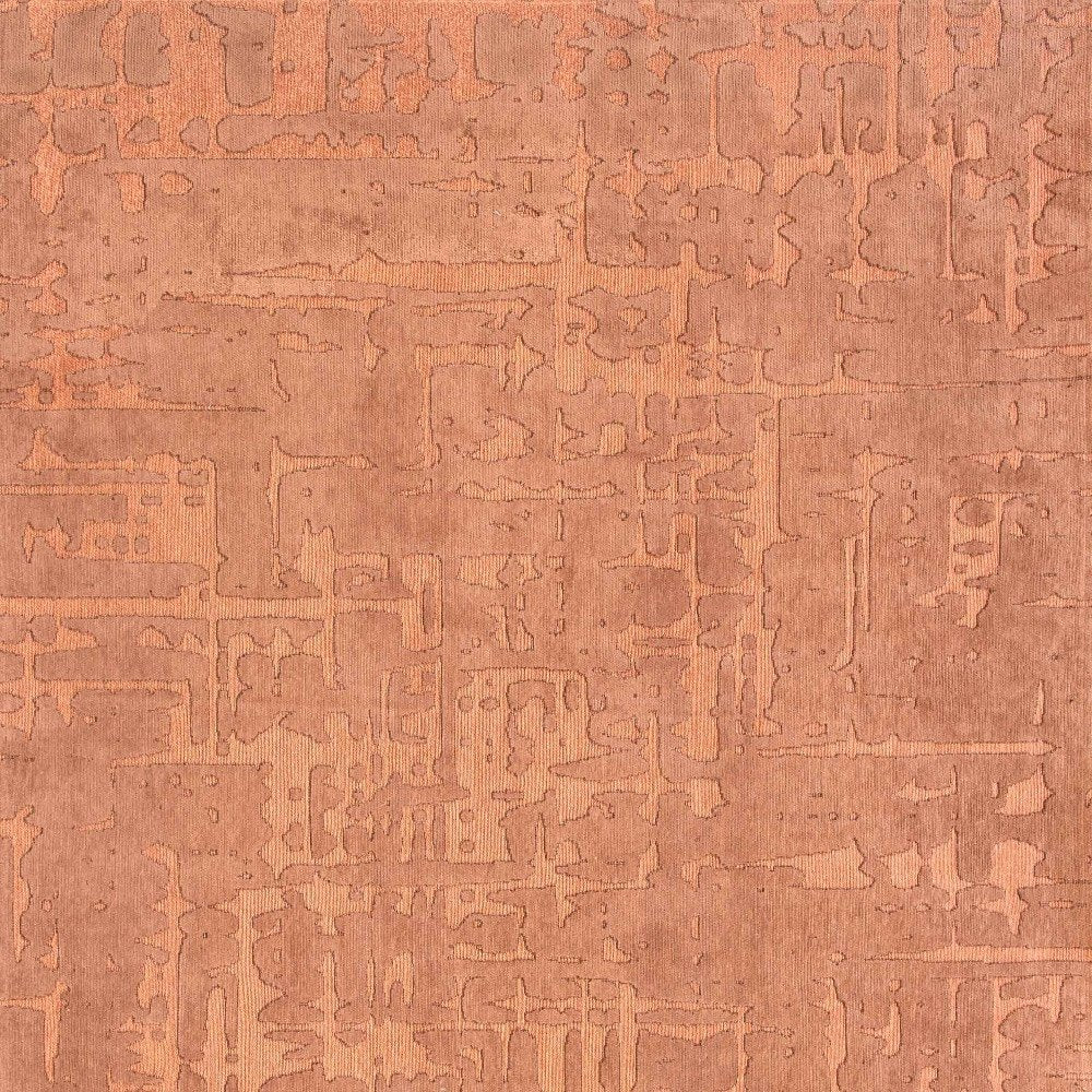 9' X 13' Orange Abstract Non Skid Area Rug