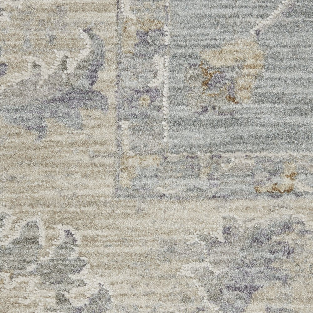 10' Blue Floral Runner Rug