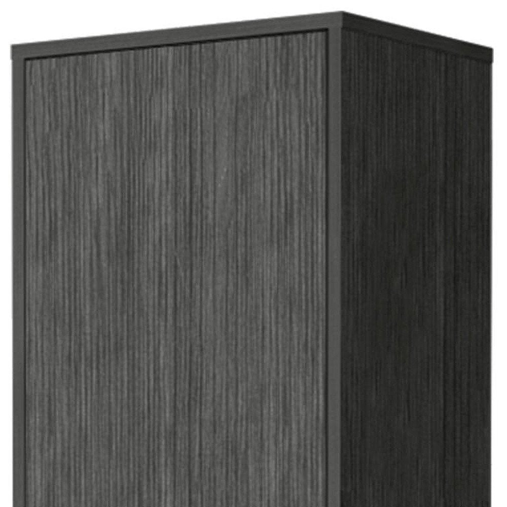 71" Gray Wood Accent Cabinet With Single Door