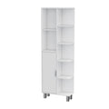 63" White Wood Accent Cabinet With Single Door