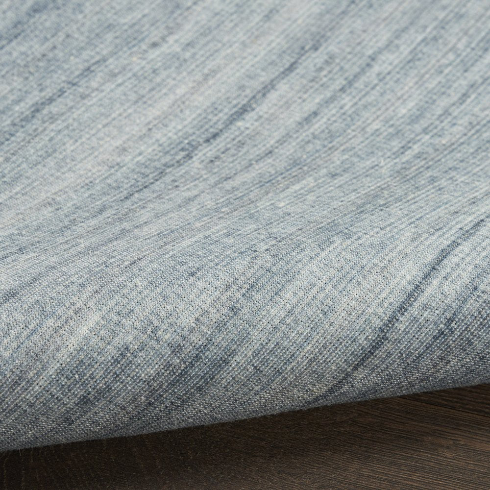 10' Aqua Abstract Washable Runner Rug