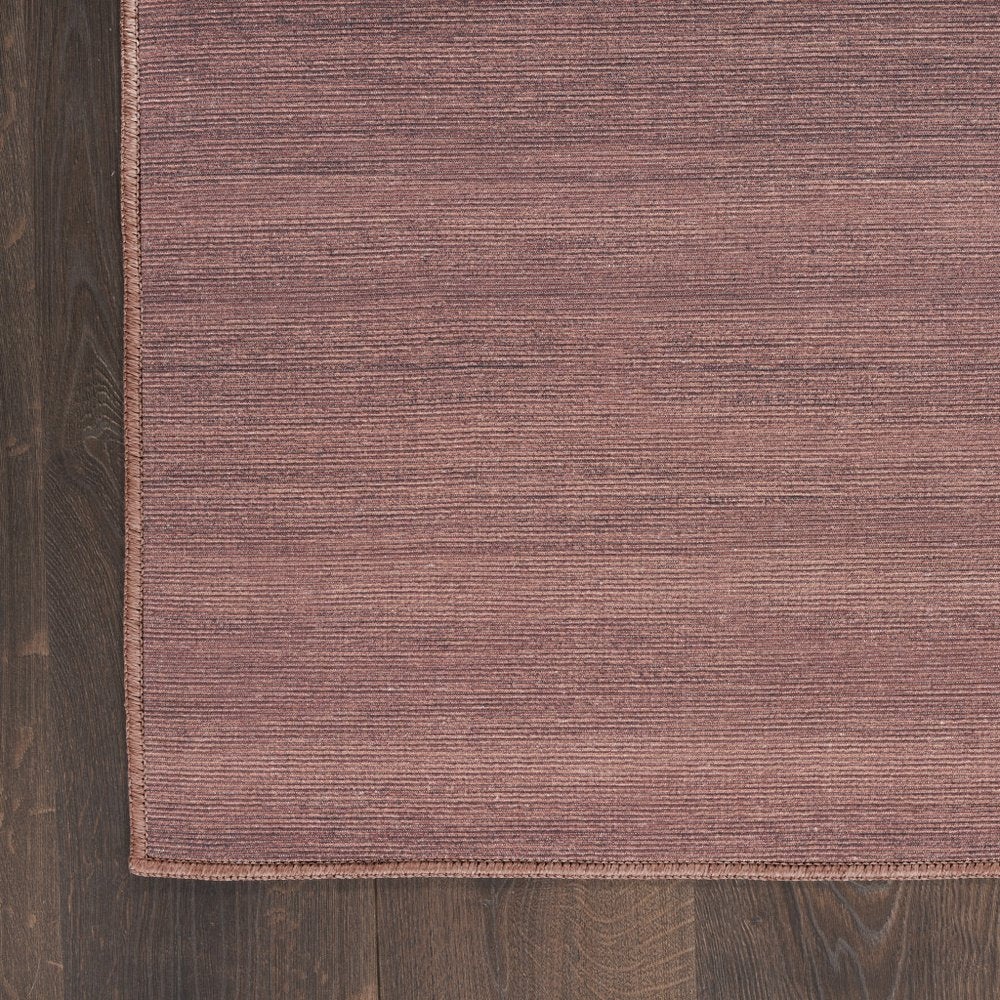 10' Brown Abstract Washable Runner Rug