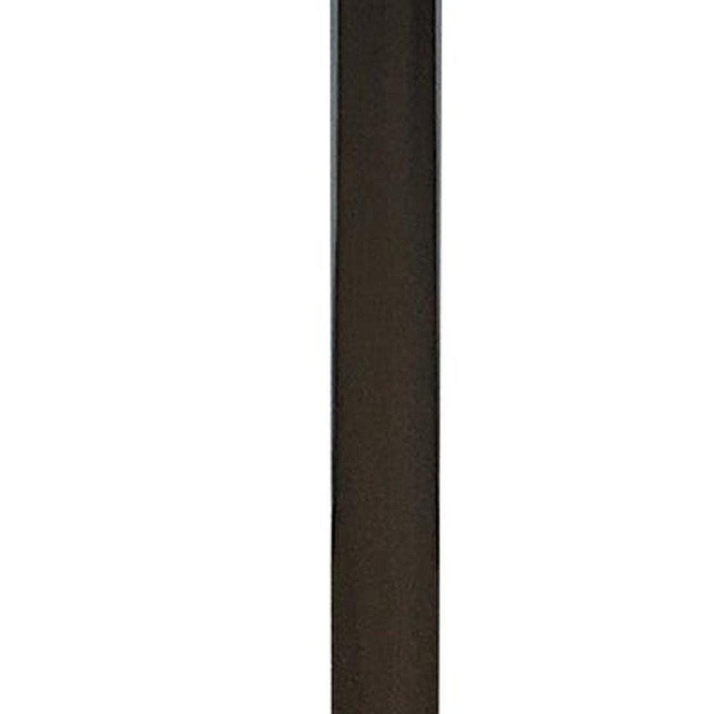 36" White and Silver Wood and Metal Pedestal Base Round Top Dining Table