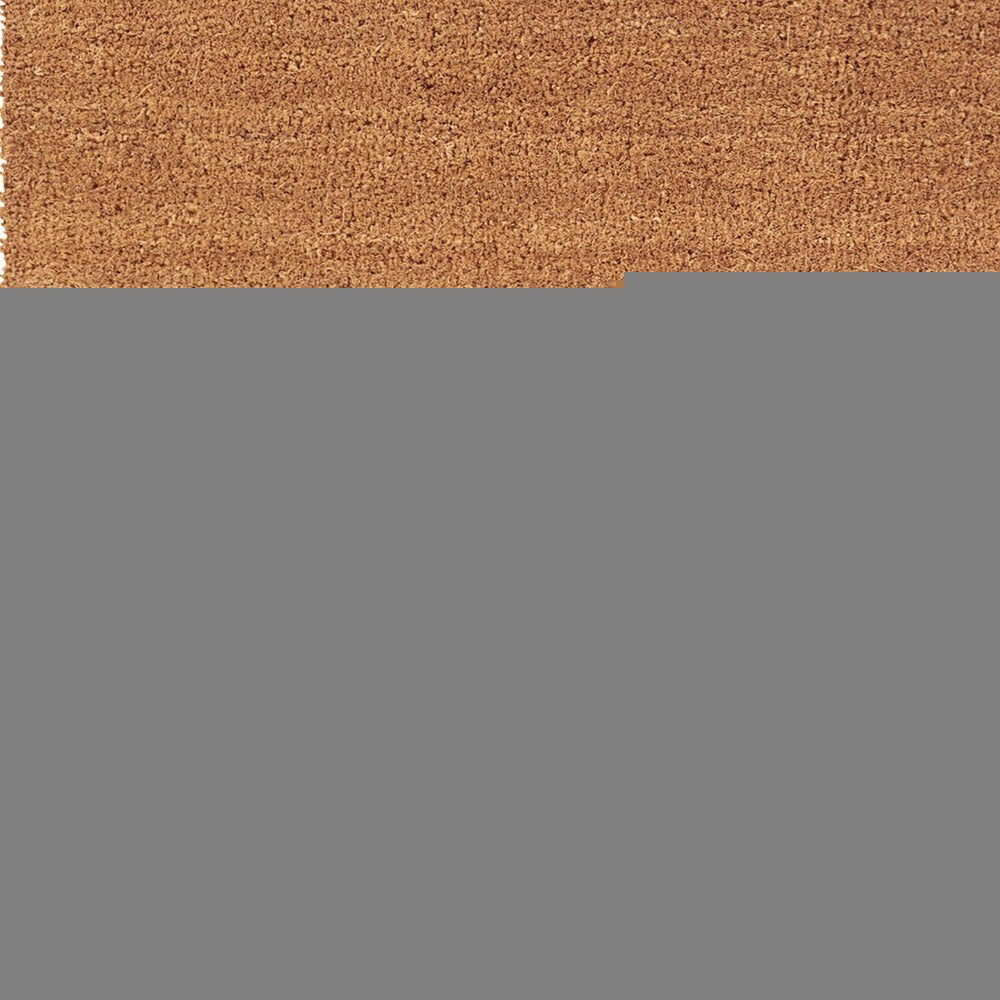 24" X 48" Natural Coir Solid Color Outdoor Door Mat