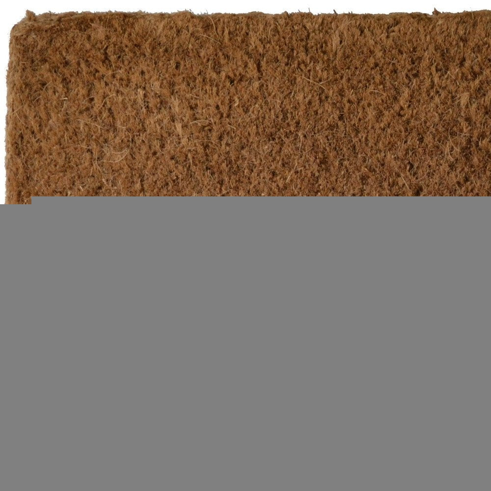 16" X 27" Brown Coir Outdoor Door Mat
