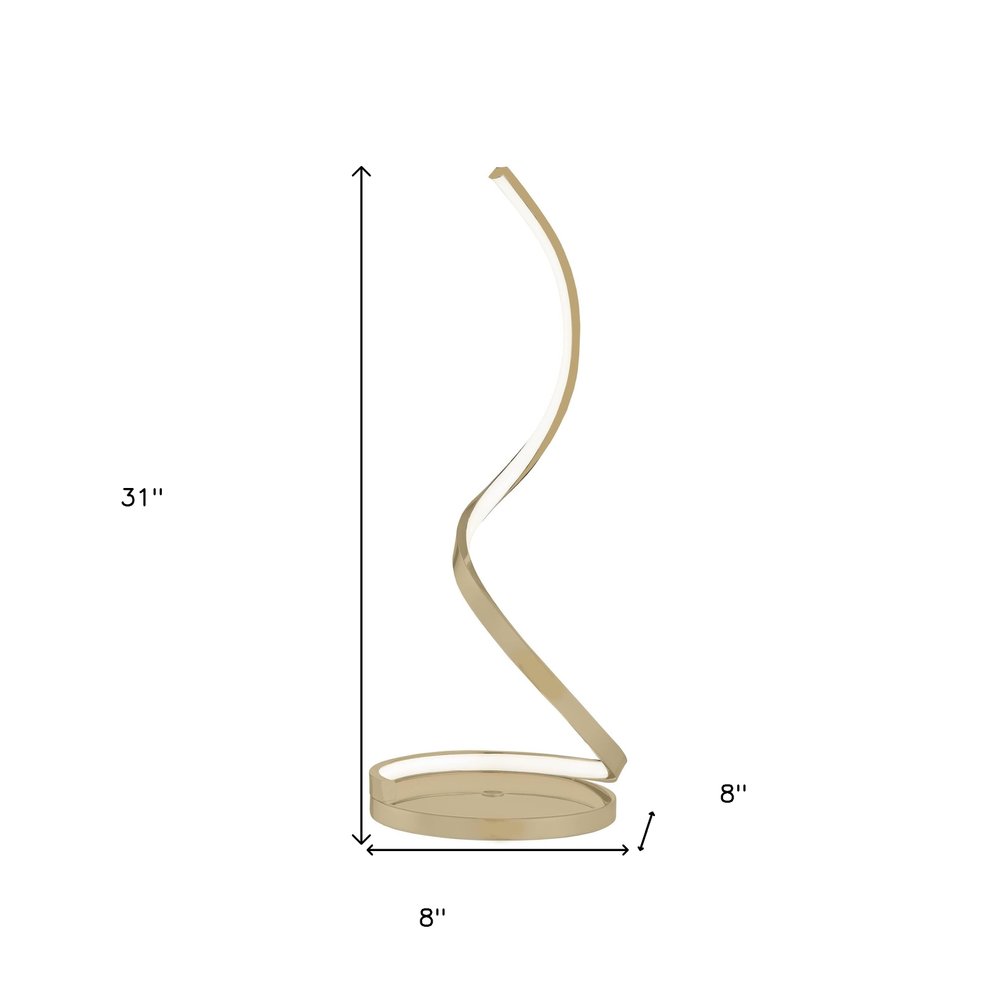 31" Gold Novelty Desk Lamp