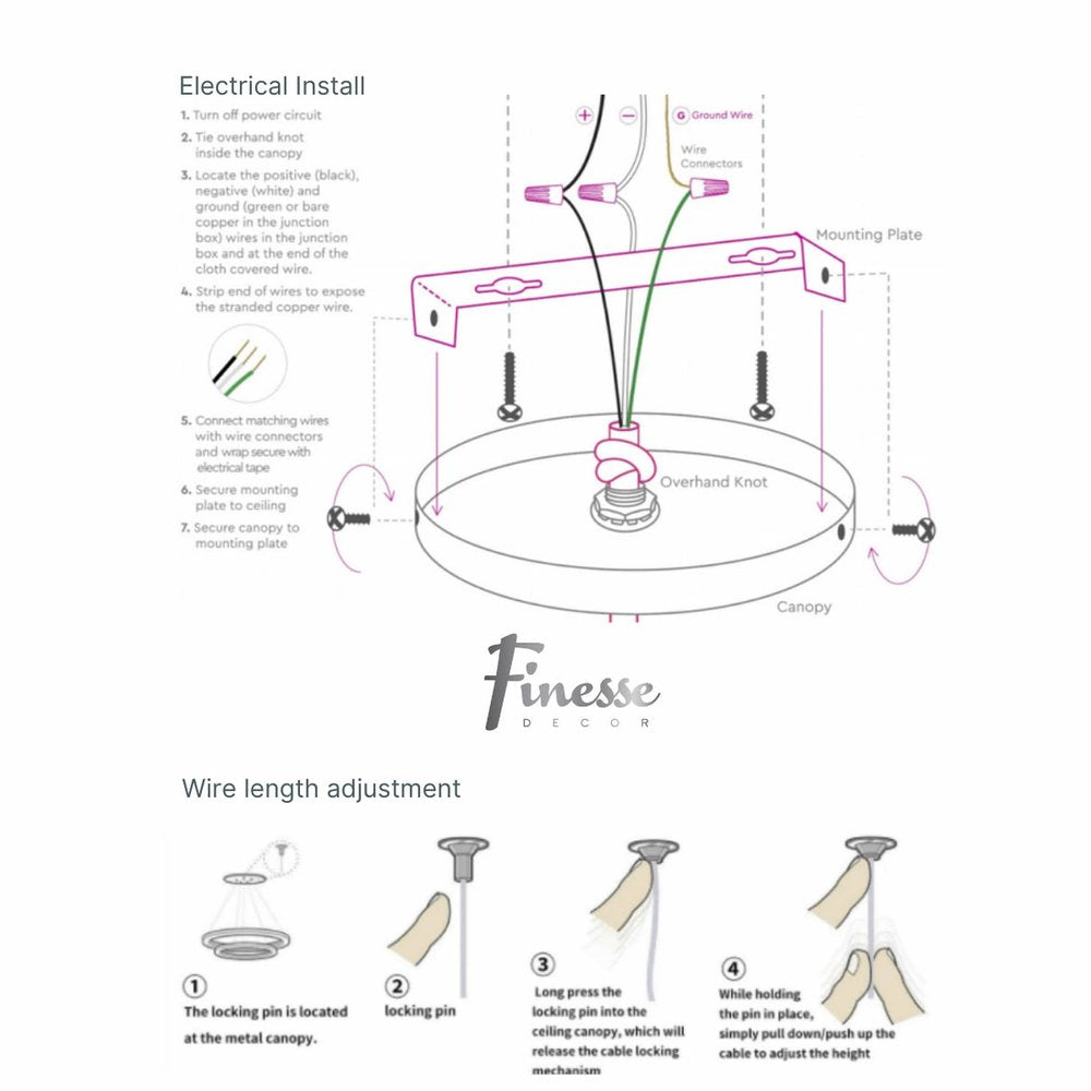 White Metal LED Dimmable Smart Enabled Chandelier