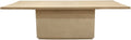 84" Natural Solid Wood Pedestal Base Dining Table