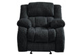40" Gray Fabric Gliding Recliner