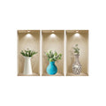 Set of Three Ava Faux Niche 3D Peel and Stick Wall Decals