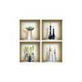 Set of Four Ari Faux Niche 3D Peel and Stick Wall Decals