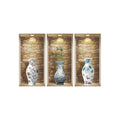 Set of Three Rue Faux Niche 3D Peel and Stick Wall Decals