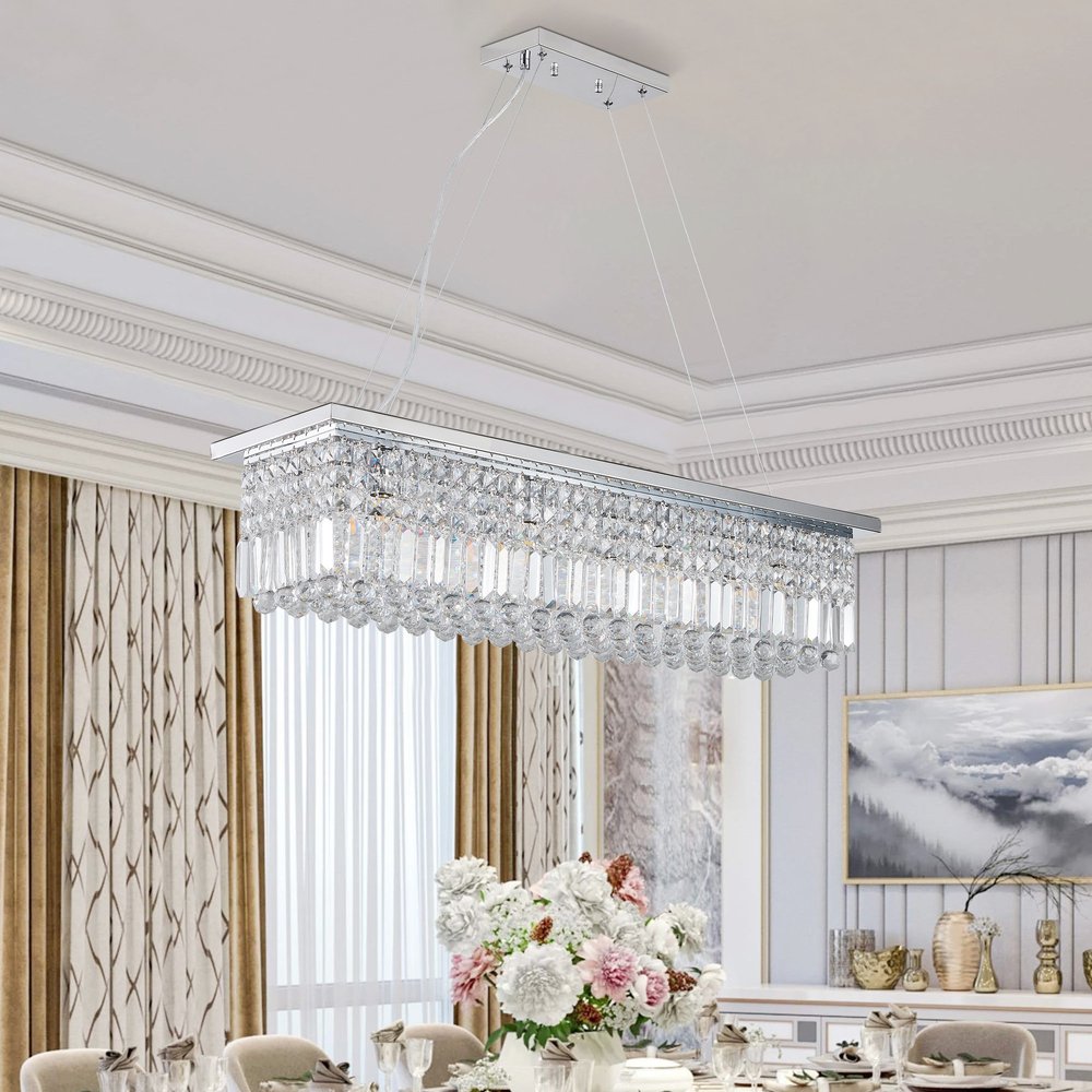 Amber Chandelier Metal Ceiling Light