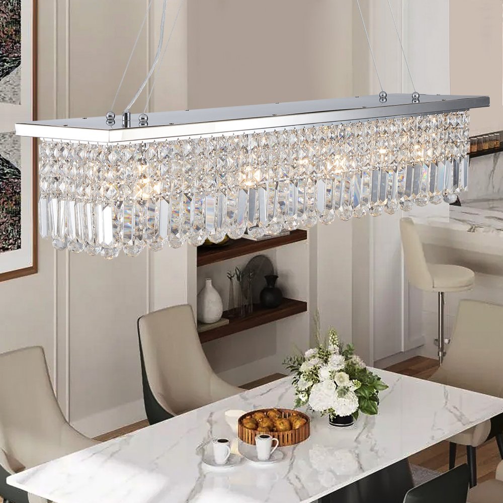 Amber Chandelier Metal Ceiling Light