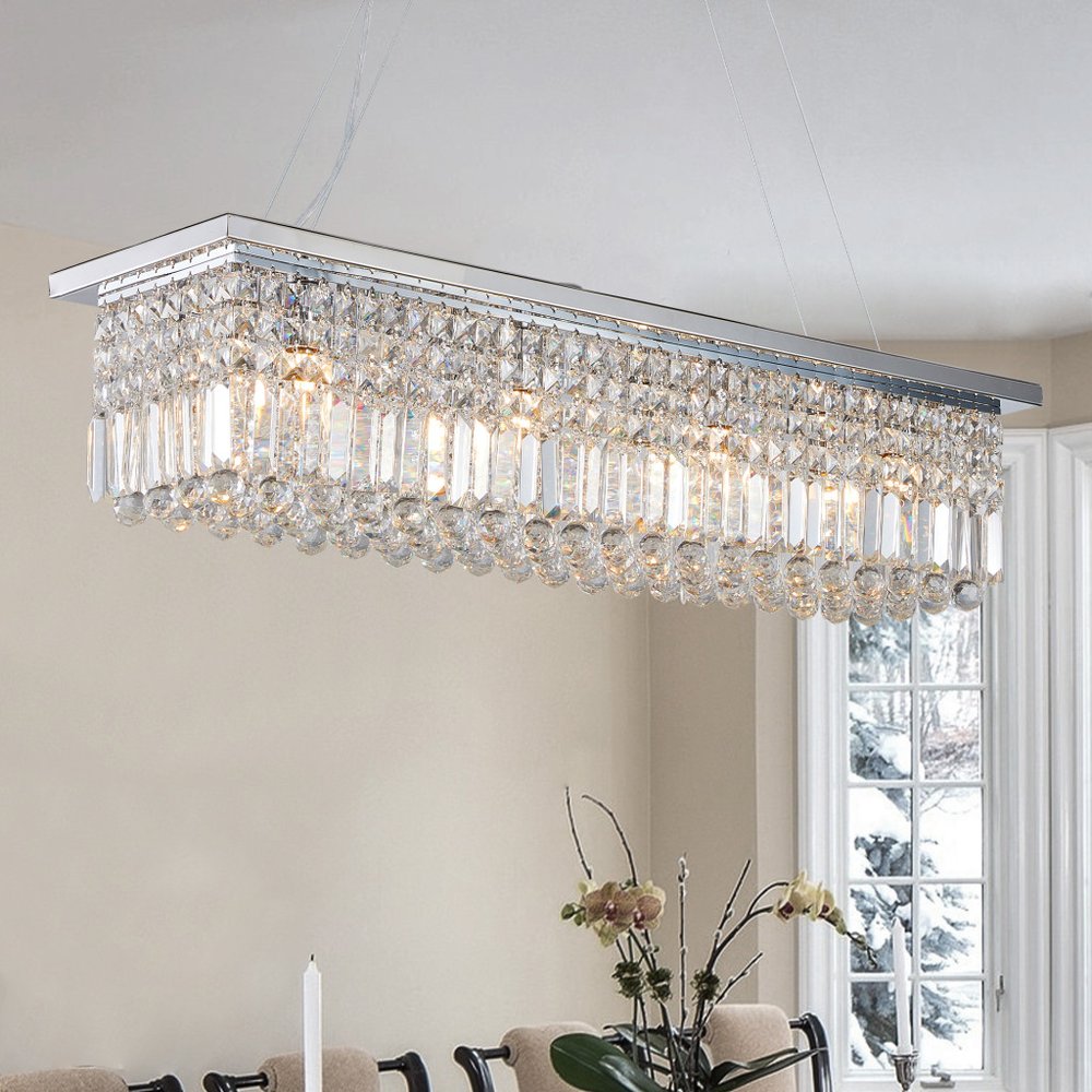 Amber Chandelier Metal Ceiling Light